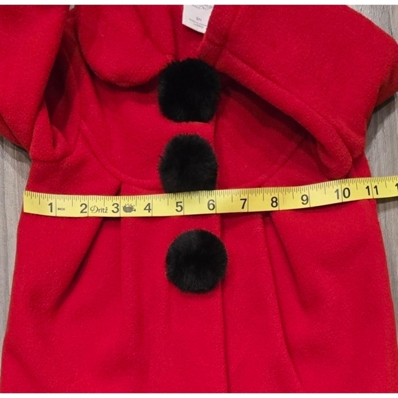 Starting Out Infant Red Pea Coat size 9 months - Picture 3 of 6